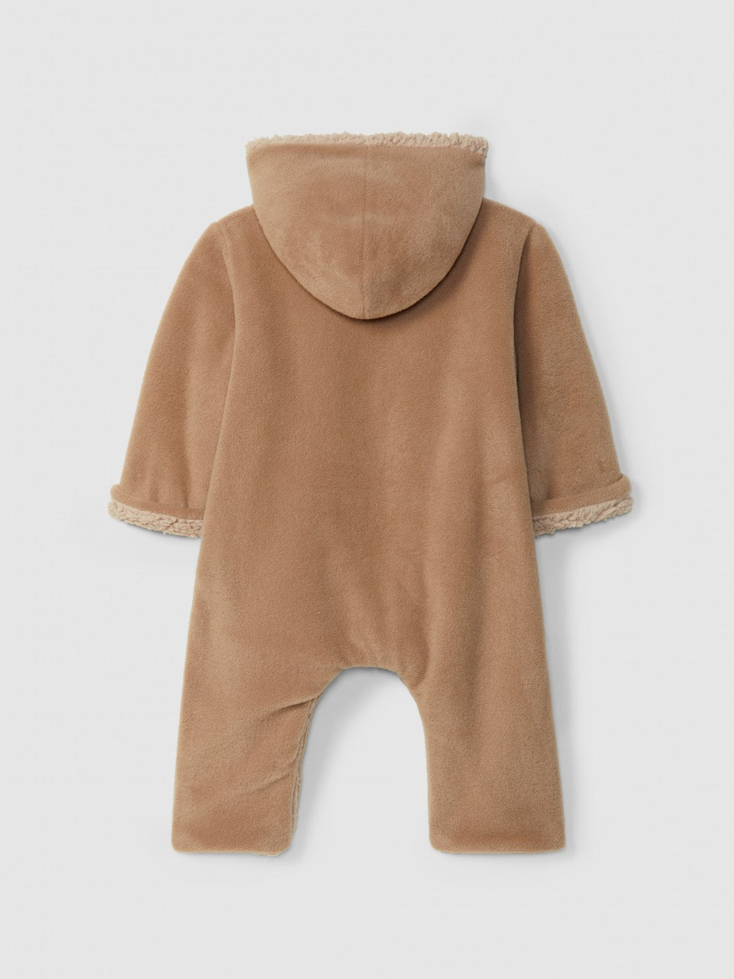 Buzo polar con capucha y bolsillo Snug, beige