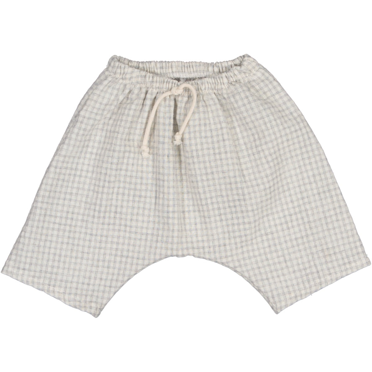 TEO - Pantalón baggy en tejido vichy gris 68% Co. 32% Pol.