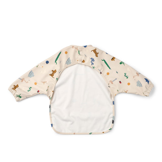 Merle Printed Cape Bib - Around the world / Sandy