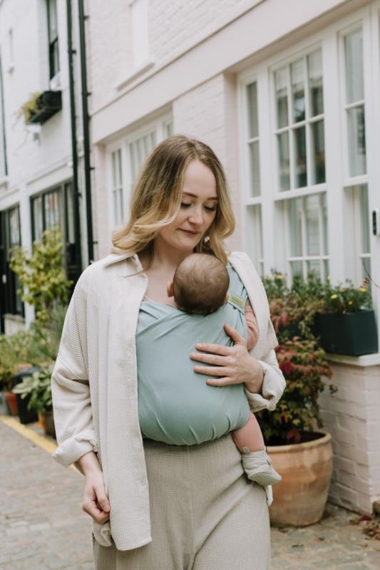 Portabebé Evolutivo Fular Mochila Boba Bliss Sea Mist Talla única