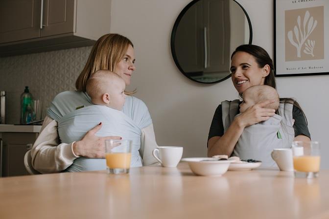 Fular elástico portabebés Boba Wrap Bambú Serenity Light Blue Talla única