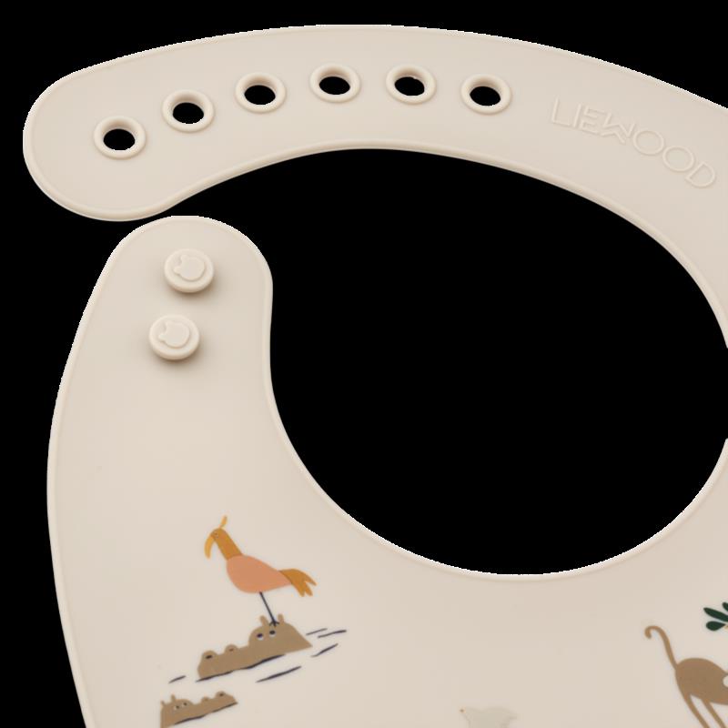 Tilda Printed Bib 2-Pack - All together / Sandy - vista alternativa