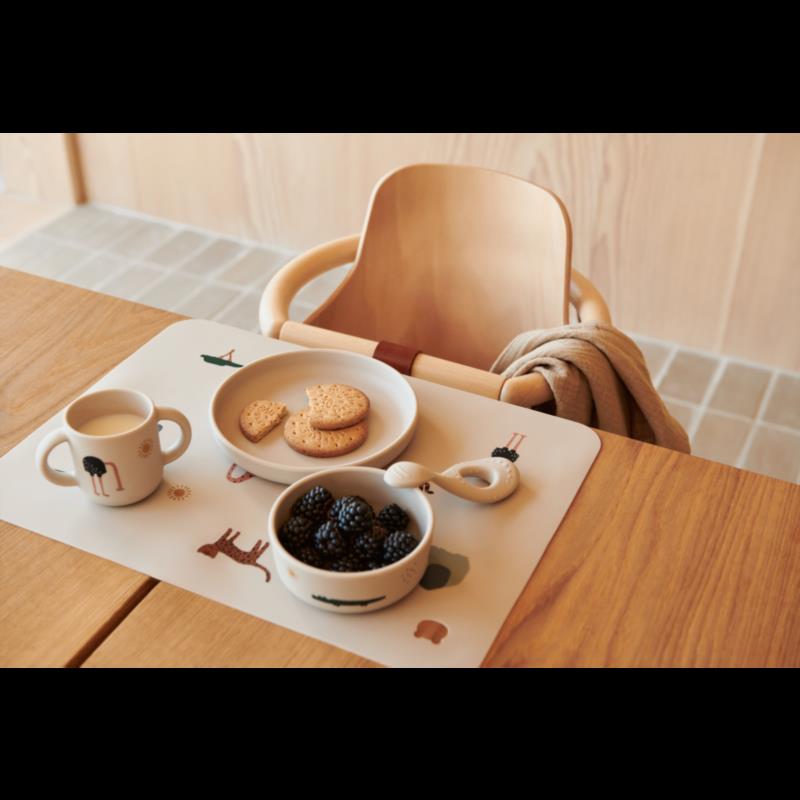 Vivi Printed Tableware Set - Safari sandy mix - detalle