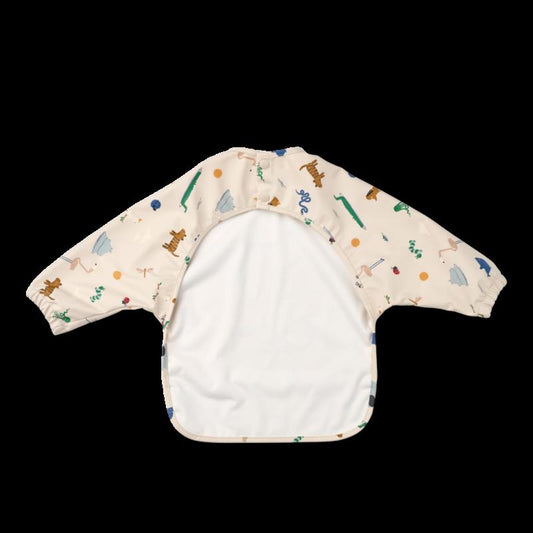 Merle Printed Cape Bib - Around the world / Sandy