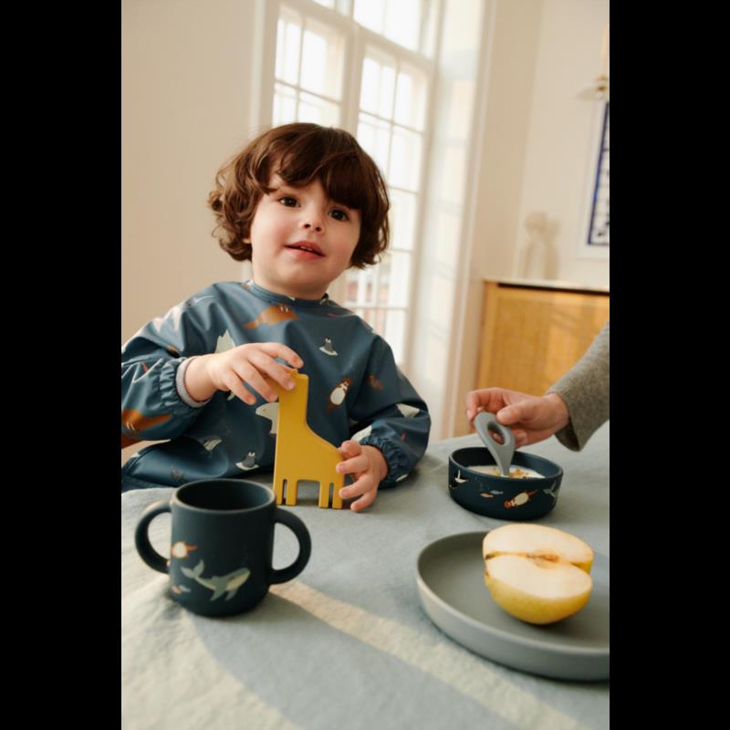 Merle Printed Cape Bib - Arctic Sea / Ocean view