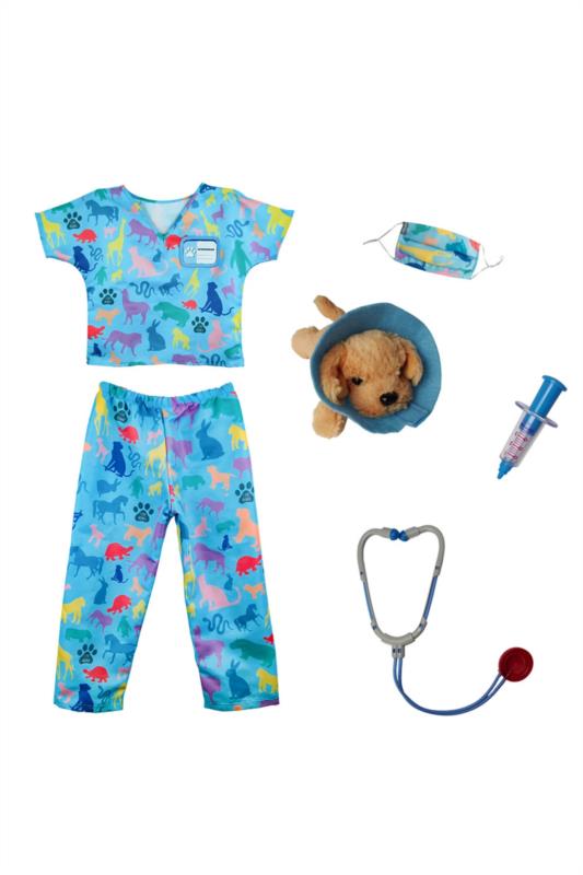 Disfraz veterinario con accesorios 5-6 - medidas