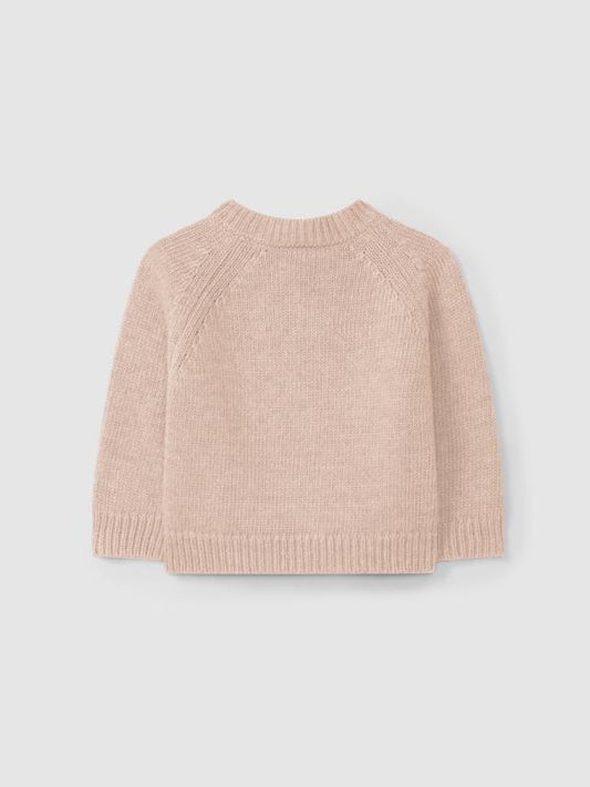 Abrigo de punto con cuello redondo