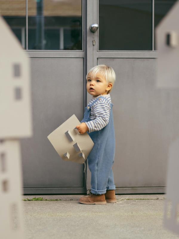 Camiseta Manga larga a rayas en punto cardado
