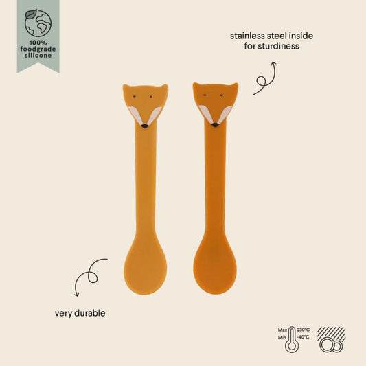 Silicona cuchara 2-pack - Mr. Fox