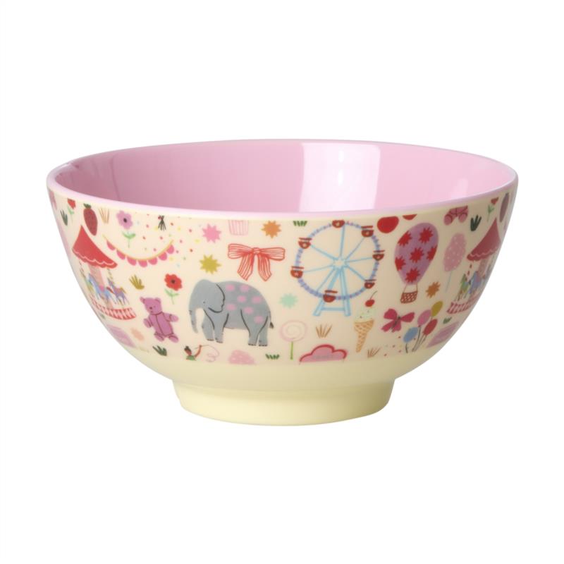 Mediano Bol para Niños - Rosa - Fun Fair Print - vista alternativa