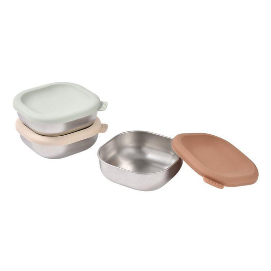 Cajas de comida multiusos de acero inoxidable - Natural set - vista alternativa
