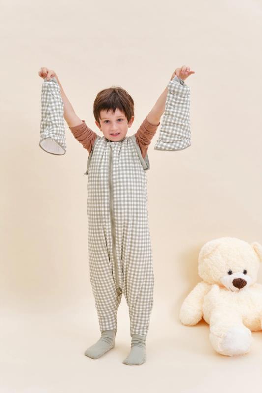 Pijama manta con mangas y calcetines antideslizantes - Mint Tea - TOG 2.5 1Y (70-80 cm)