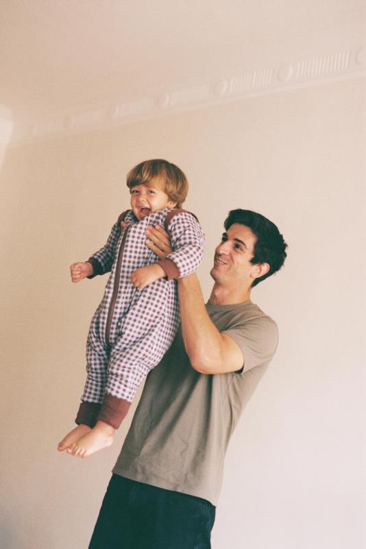 Pijama manta con mangas y calcetines antideslizantes - Vichy Brown & Blue - TOG 2.5 1Y (70-80 cm)