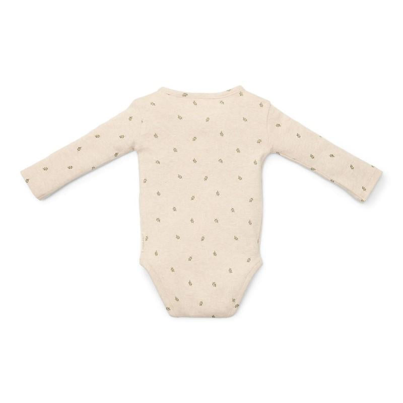 Body manga larga cruzado Hojas Verdes