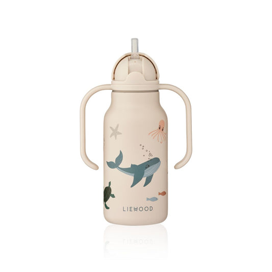 Kimmie Water Bottle 250 ml - Sea creature / Sandy