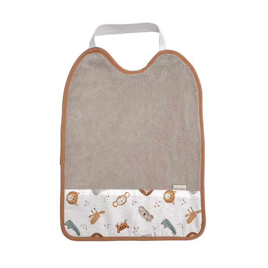 Babero con goma Doymon Koda animalitos camel