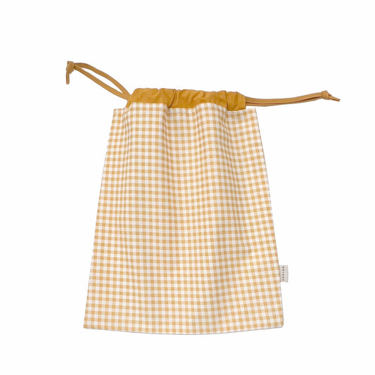 Bolsa impermeable muda Doymon Nuba vichy mostaza