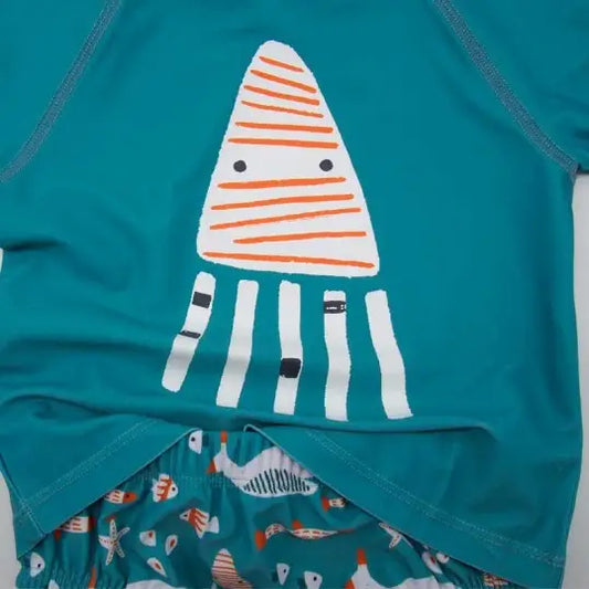 Camiseta pr. Solar UPF 50+ - Esmeralda Jellyfish — vista alternativa