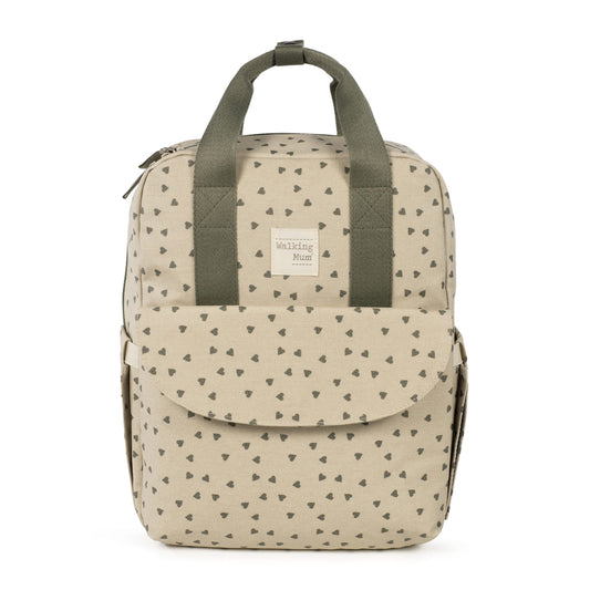 Mochila Corazones Poppy Musgo - vista alternativa