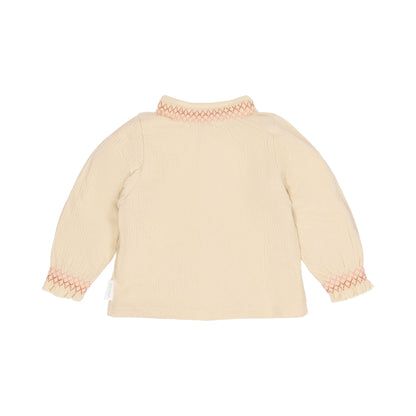 Blusa de botones manga larga - Vainilla