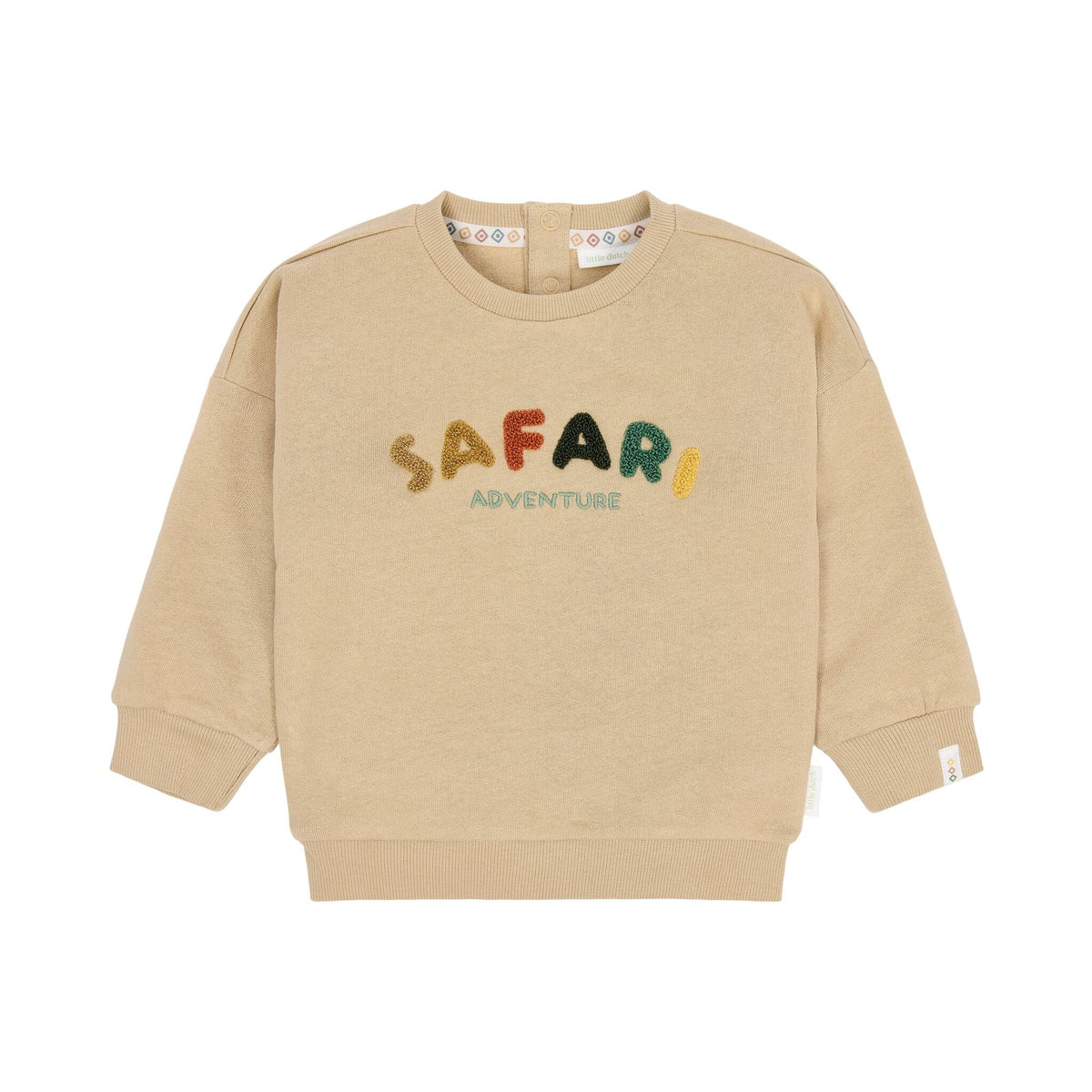 Sudadera letras Safari - Taupe