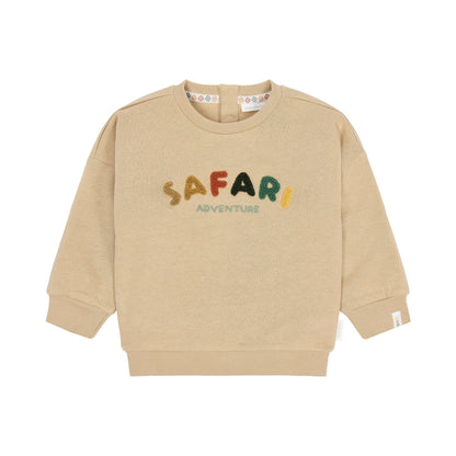 Sudadera letras Safari - Taupe