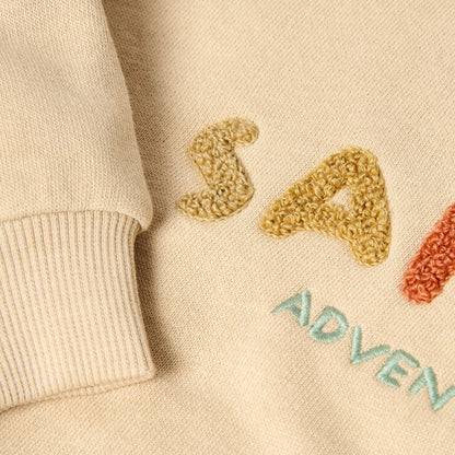 Sudadera letras Safari - Taupe