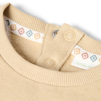 Sudadera letras Safari - Taupe
