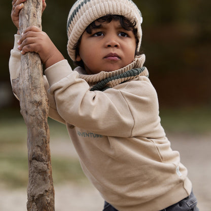 Sudadera letras Safari - Taupe
