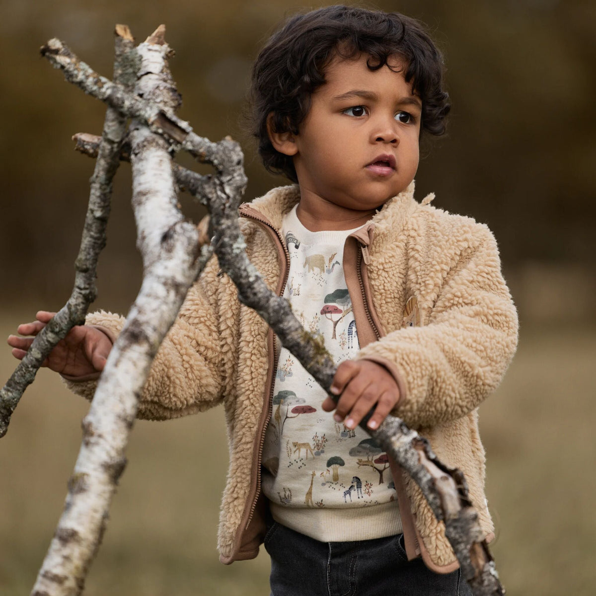 Chaqueta borreguito - Taupe