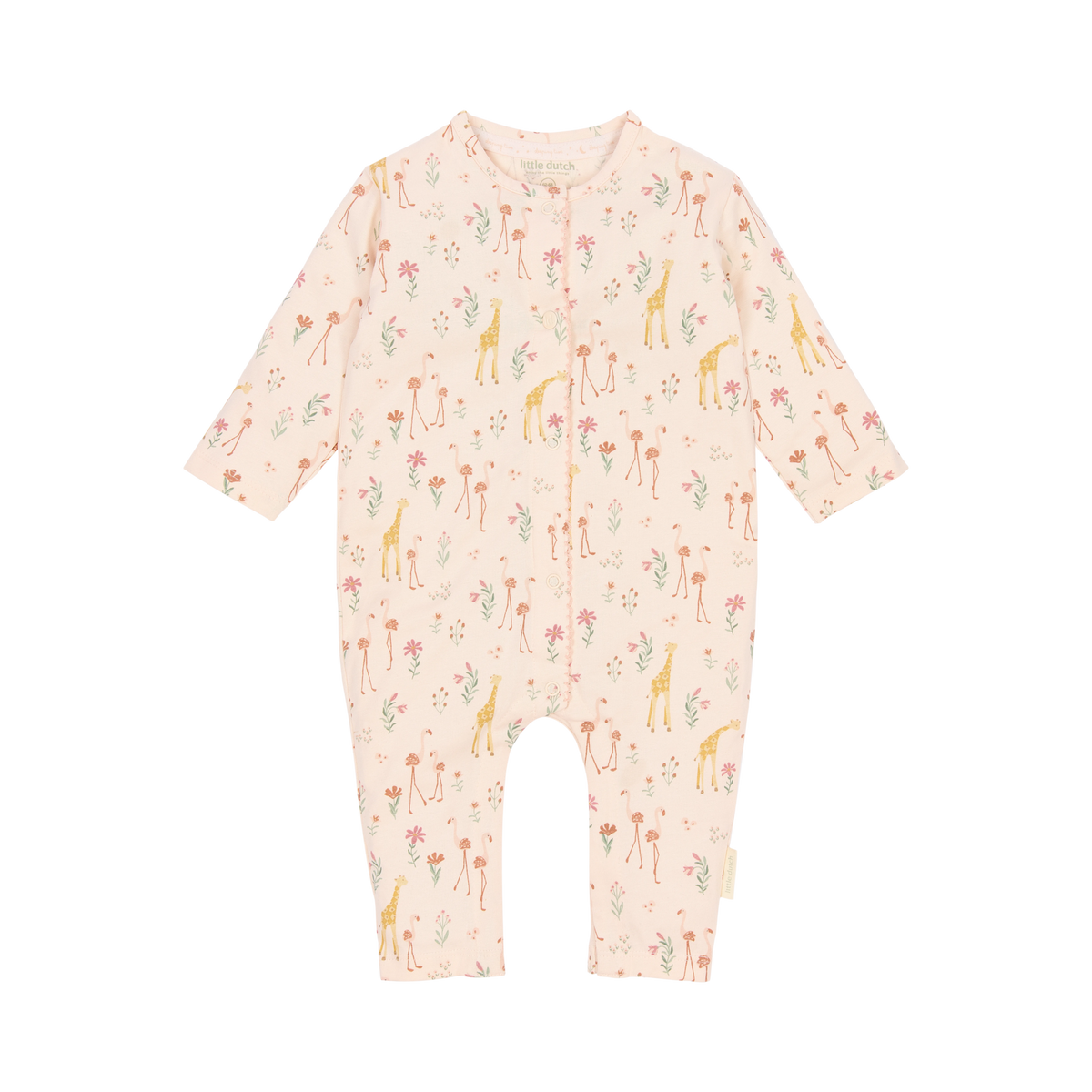 Pijama de una pieza Safari - Flamingo rosado