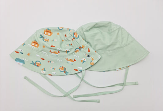Gorro bucket reversible pr. Solar UPF 50+ - Menta Diver