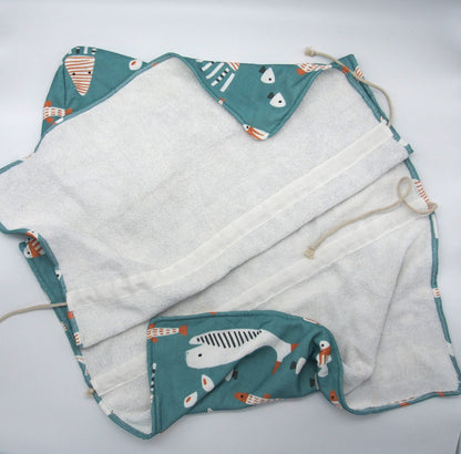 Poncho / Toalla algodon - Esmeralda Jellyfish - vista 2