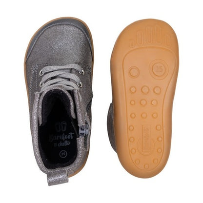 Botín barefoot de cordones Chetto — Plata - vista 3