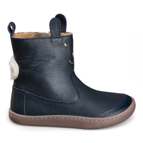 Bota barefoot conejito con puntera de goma Chetto — Azul marino