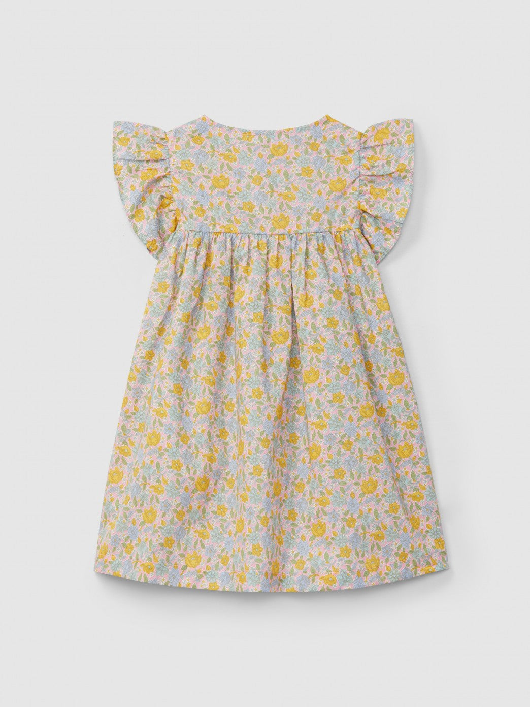 Vestido de tejido Liberty floral Laranjinha, rosa