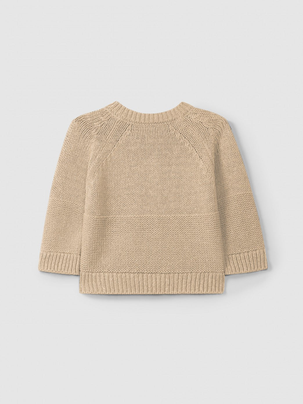 Rebeca de punto con cuello redondo Snug, lino
