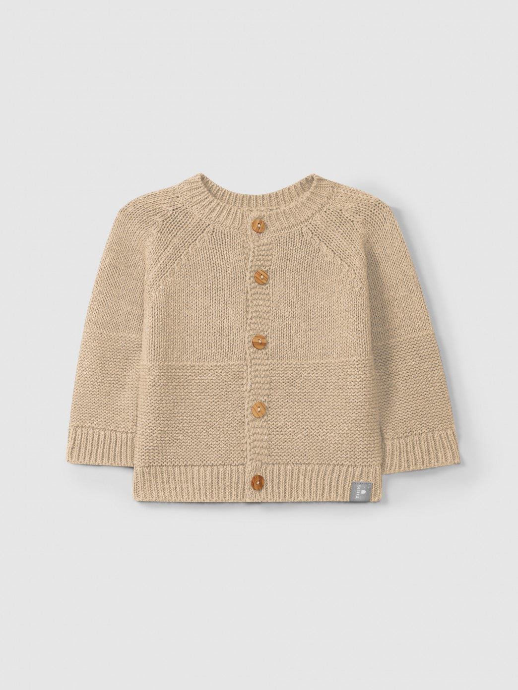 Rebeca de punto con cuello redondo Snug, lino