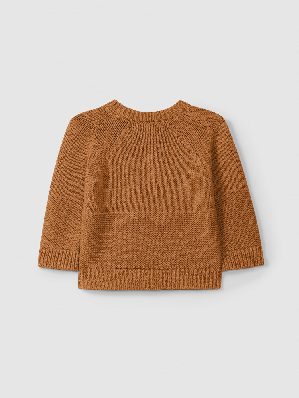 Rebeca de punto con cuello redondo Snug, ocre