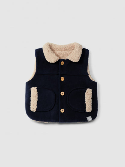 Chaleco polar con interior de pelo Snug, marino