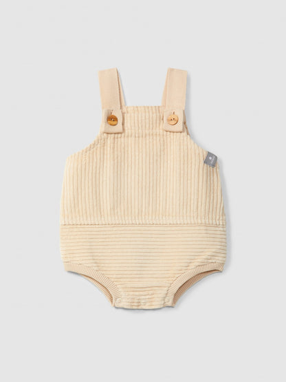 Bombacho de terciopelo acanalado Snug, beige