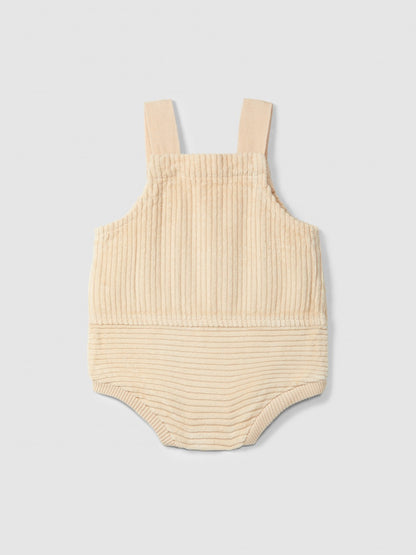 Bombacho de terciopelo acanalado Snug, beige