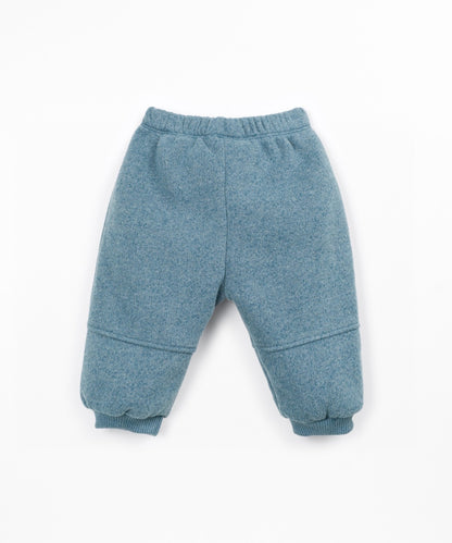 Pantalón de felpa con cordón - Azul oscuro - Play Up (detalle)