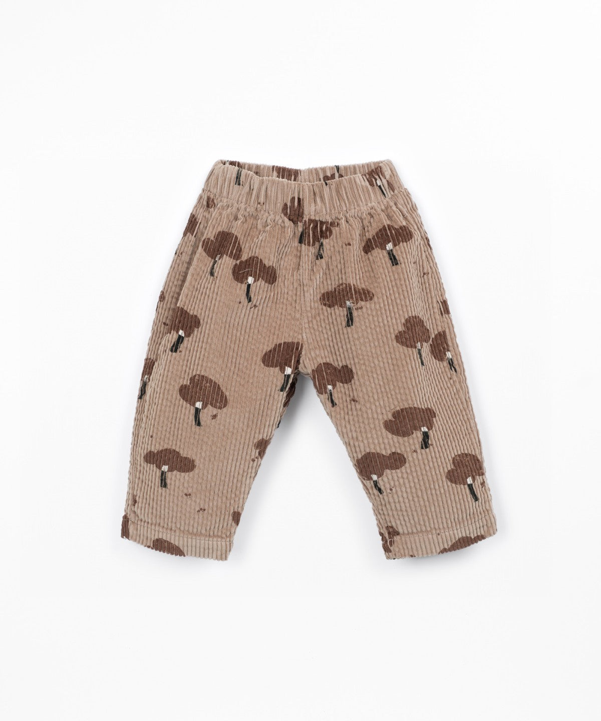 Pantalón de pana estampado árboles - Marrón claro - Play Up