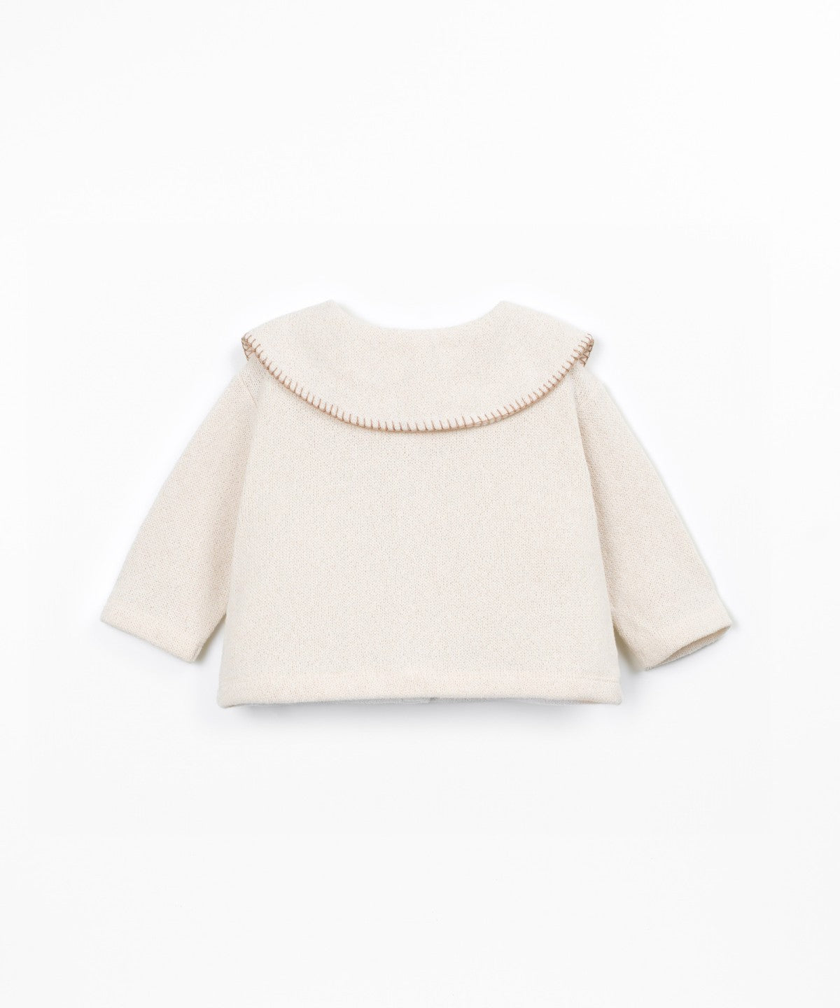 Chaqueta de punto con interior perchado - Beige - Play Up (detalle)
