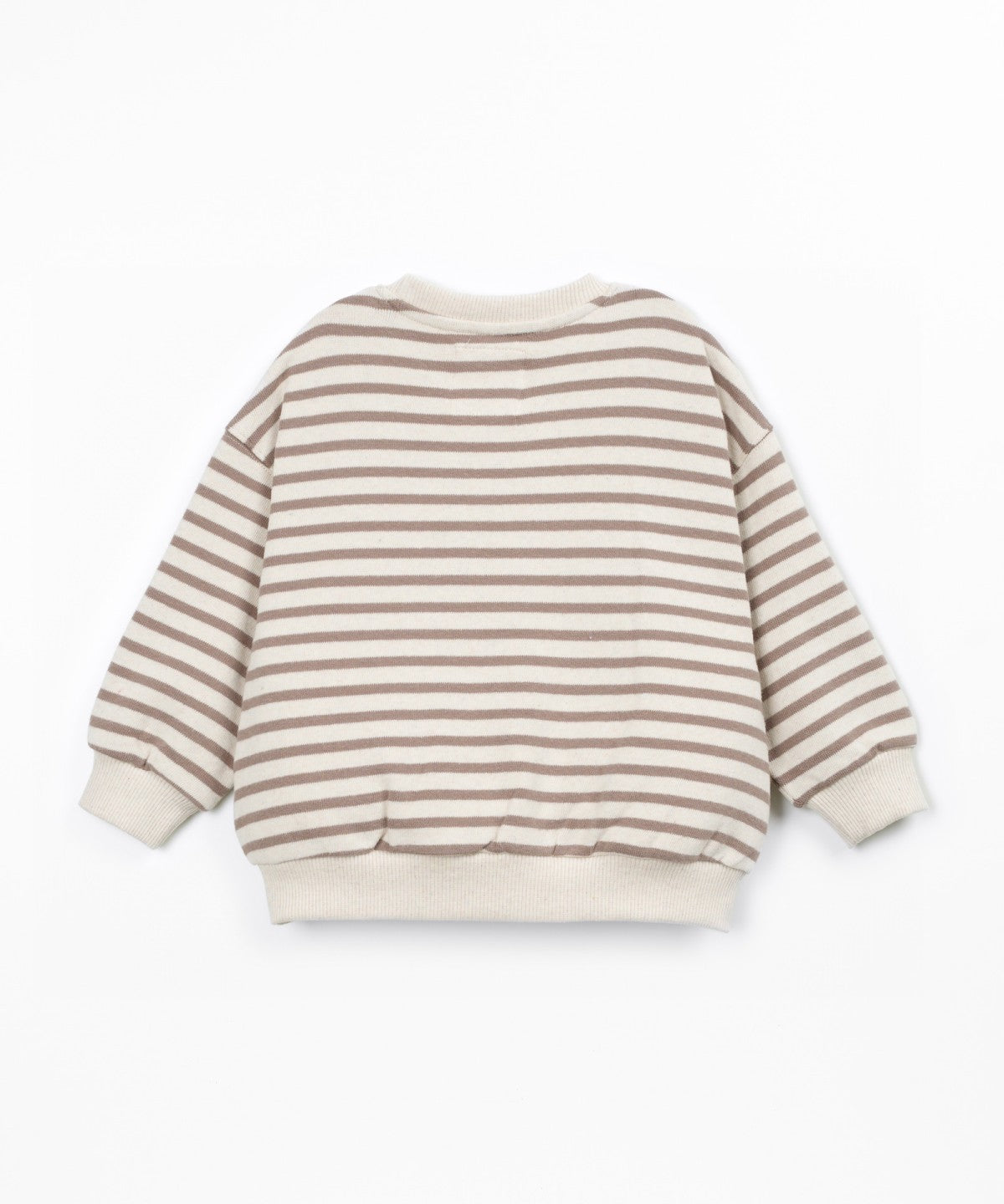 Sudadera de punto a rayas (3-14 años) - Marrón claro - Play Up (detalle)