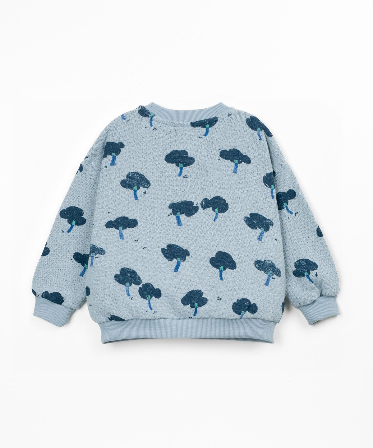 Sudadera estampado árboles (3-14 años) - Azul claro - Play Up (detalle)