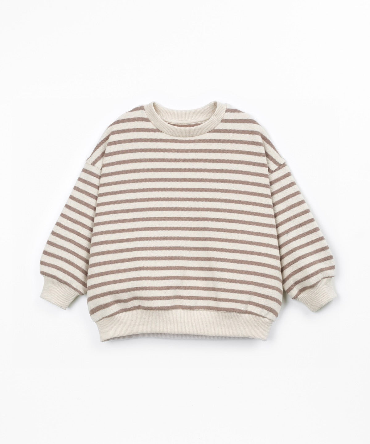 Sudadera de punto a rayas (3-14 años) - Marrón claro - Play Up
