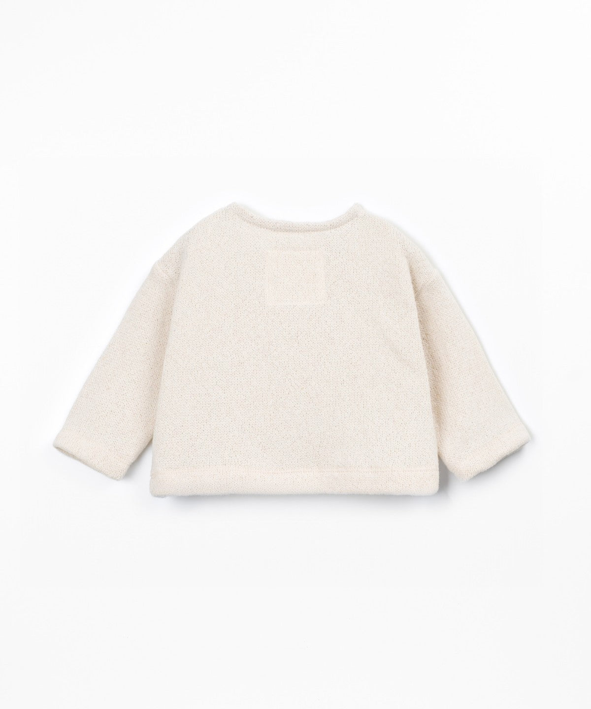 Sudadera con bolsillo e interior perchado - Beige - Play Up (detalle)