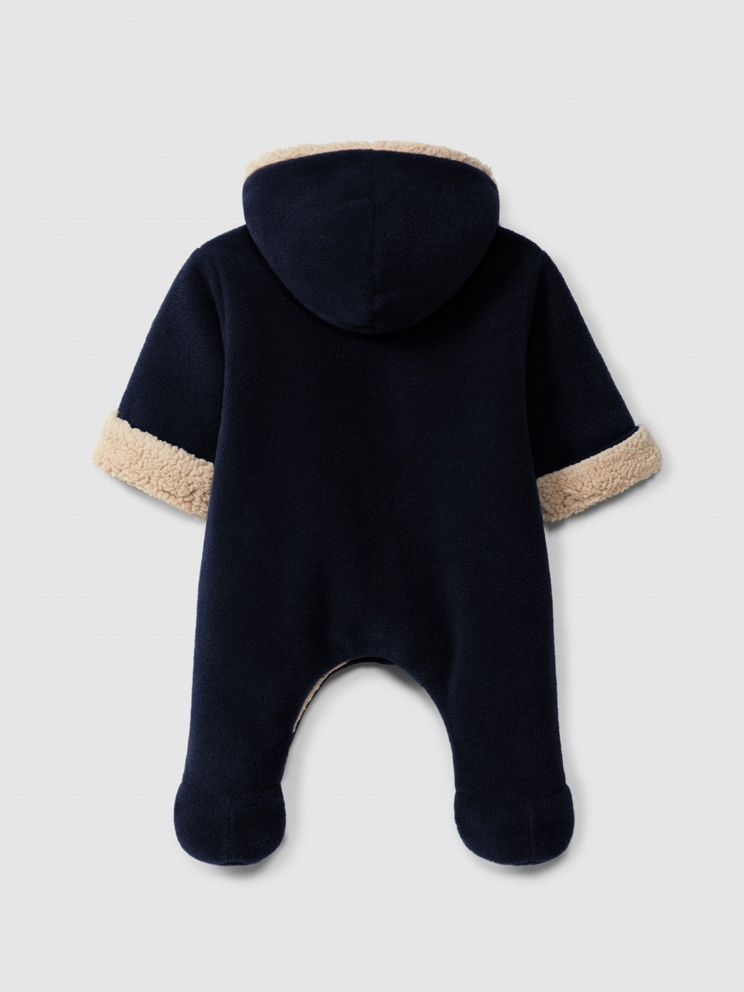 Buzo polar con capucha e interior de pelo Snug, marino